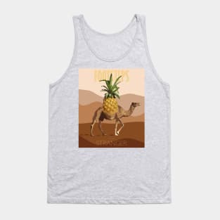 Footsteps of a Stranger in the desert - Dromedary with Pineapple Tank Top